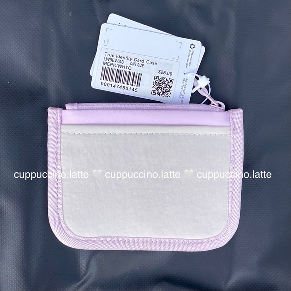 🩷NWT🤍Lululemon True Identity Wallet - Meadowsweet Pink/White Opal - Picture 3 of 7